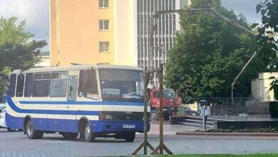 чоловік захопив автобус