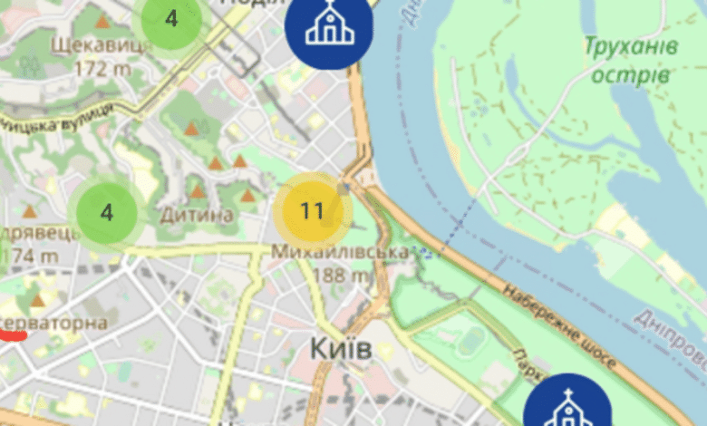 онлайн-карта церков