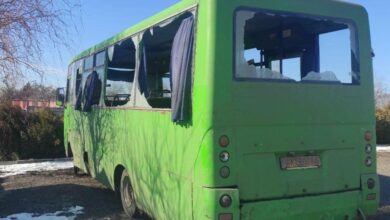 окупанти обстріляли автобус