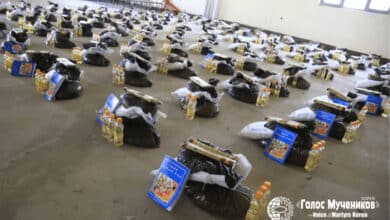 роздача різдвяних посилок