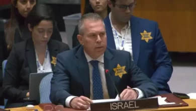 Ізраїльська делегація протест Радбез ООН