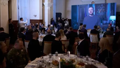 Учасники молитовного сніданку в Києві, "Президент України Володимир Зеленський під час молитовного сніданку