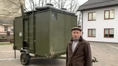 мобільна лазня для військових