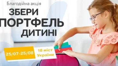 Збери портфель дитині