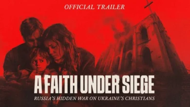 Кадр із фільму «Віра під облогою», що показує переслідування євангельських християн в Україні.