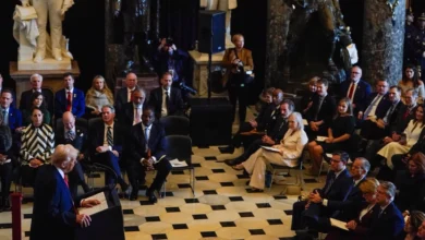 Дональд Трамп виступає на Національному молитовному сніданку у Капітолії