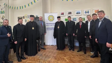 Делегація Ради Церков під час візиту до Українського центру підтримки у Лондоні