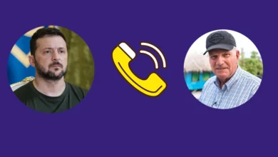 Володимир Зеленський під час розмови з Франкліном Гремом