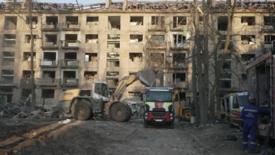 Наслідки ракетного удару по житловому будинку в Києві, квітень 2025