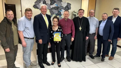 Українські релігійні лідери на зустрічі з Бобом МакЮеном в Ірпені