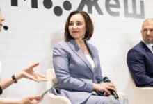 Міністерка соціальної політики України Оксана Жолнович під час виступу про реформу турботи