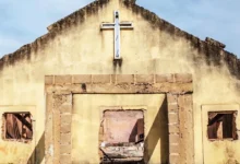 Спалена церква у Нігерії після нападу бойовиків