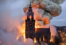 У новорічну ніч в Амстердамі згоріла історична церква Вонделькерк