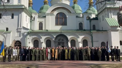 У Софії Київській відбулася молитва за Україну до річниці звільнення