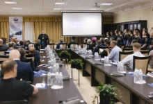 Учасники урочистостей з нагоди 35-річчя Українського Біблійного Товариства в Українському Домі Біблії