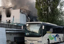 Наслідки ракетного удару по церкві «Нове життя» у Києві.