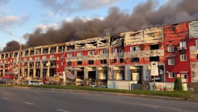 Зруйнований склад ЮНІСЕФ після російського удару.